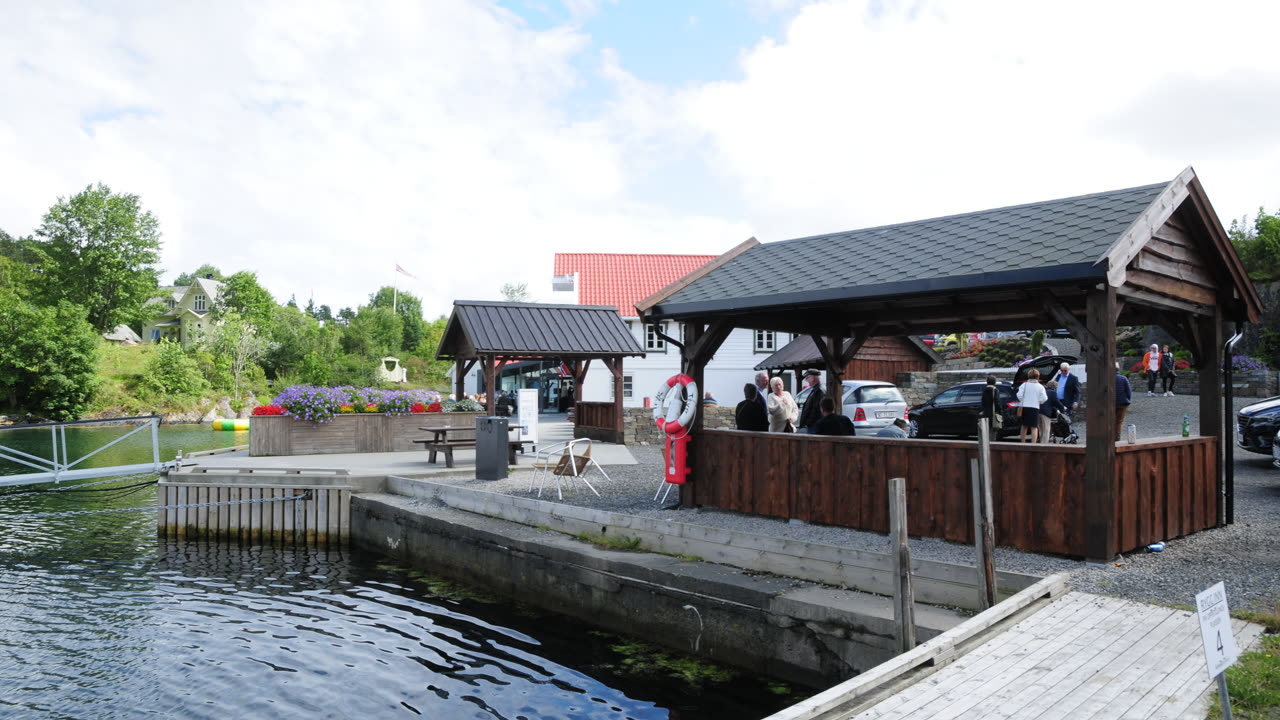 Kulleseidkanalen Gjestehamn på Bømlo i Vestland, der Ankerfest arrangeres hver sommer