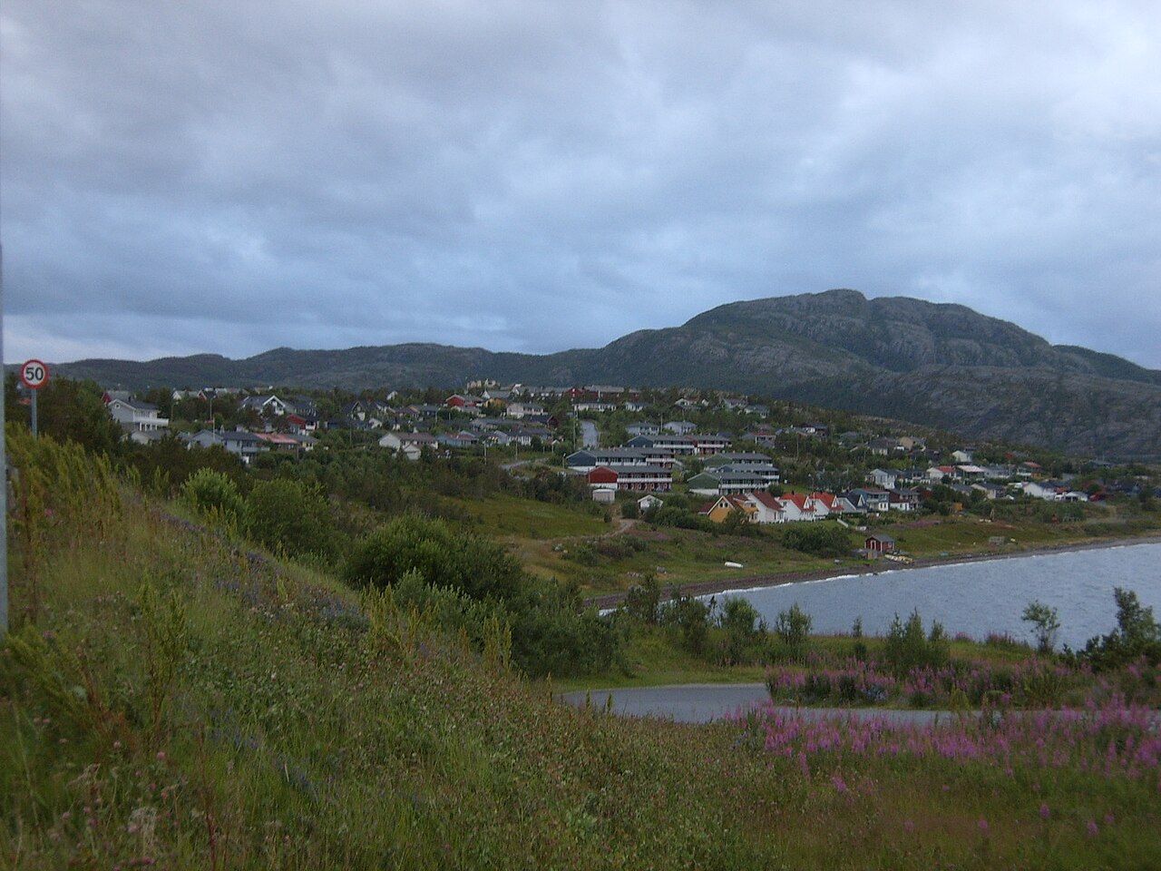 Vinterstemning i Alta i Finnmark, der metalfestivalen Iskald arrangeres