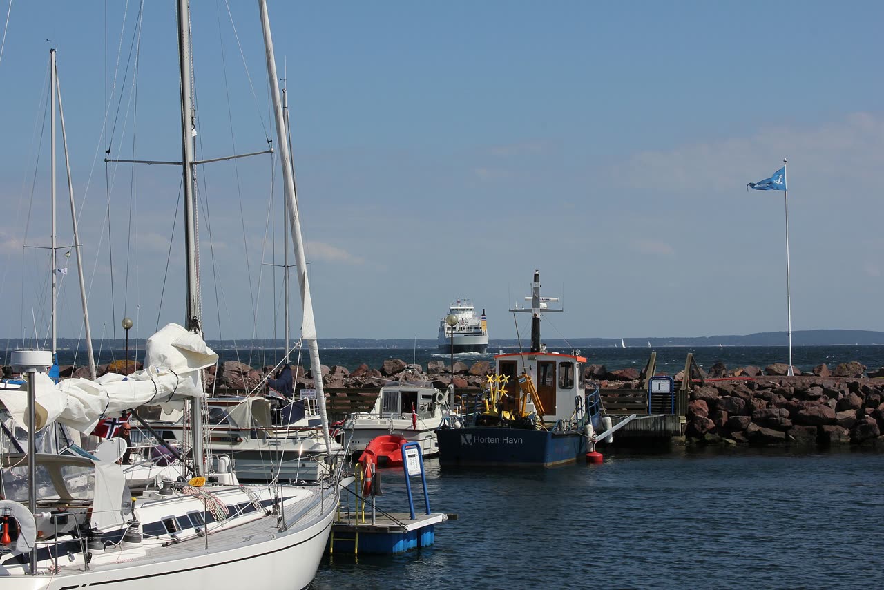 Kanalen og havna i Horten, scene for Kanalrock