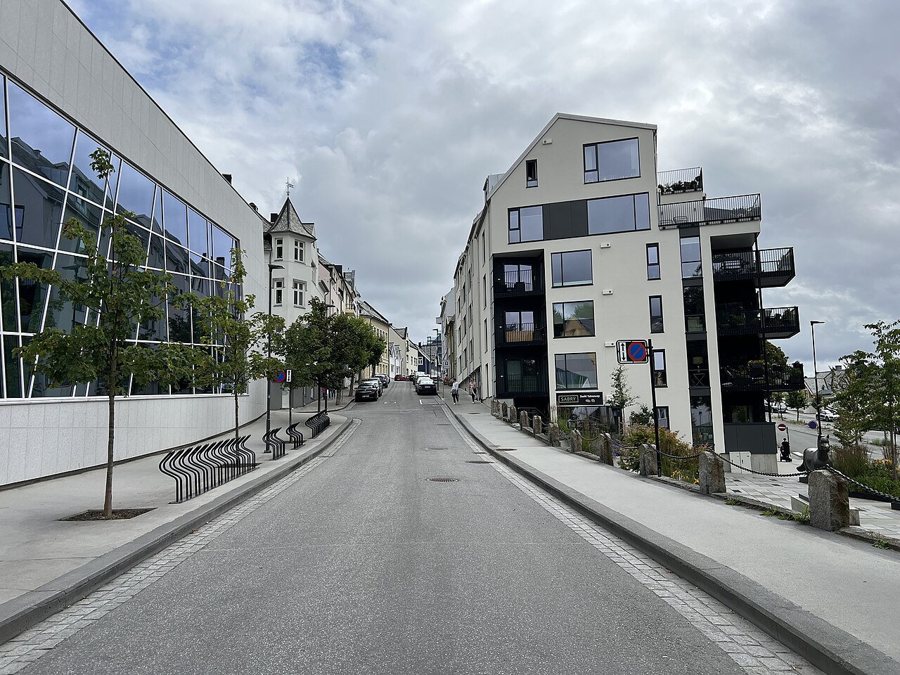 Parkgata i Ålesund sentrum nær Parken Kulturhus