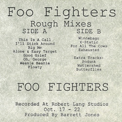 Foo Fighters Rough Mixes (1994) cover