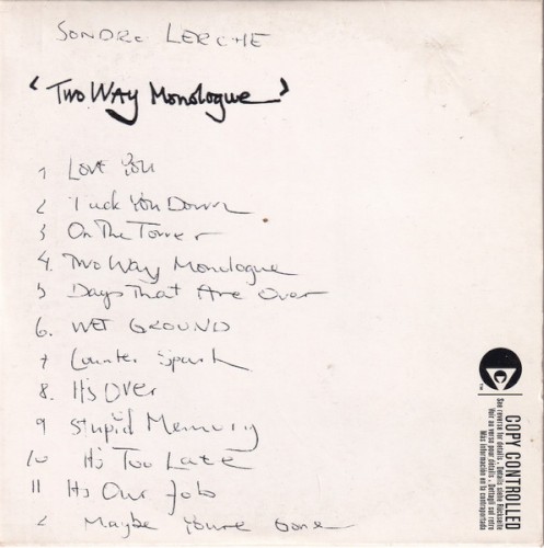Two Way Monologue (2003) cover