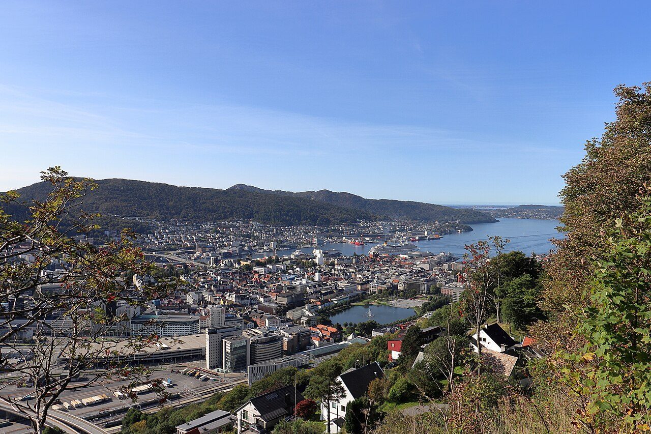 Bergen sett fra Fløyen
